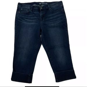 Gap Women’s Mid Rise Cropped Leg Cuffed Jeans sz10